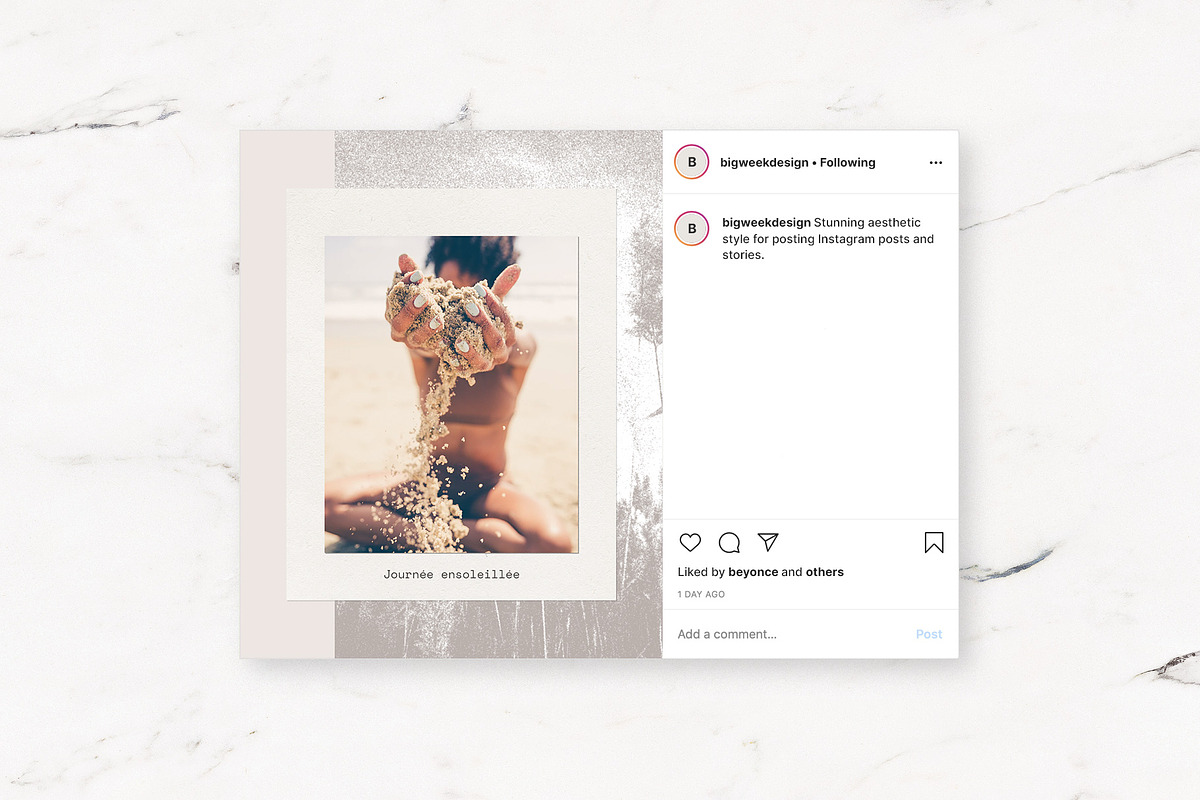 Aesthetic instagram template | CANVA, a Social Media Template by BigWeek (Photo 5 of 9)