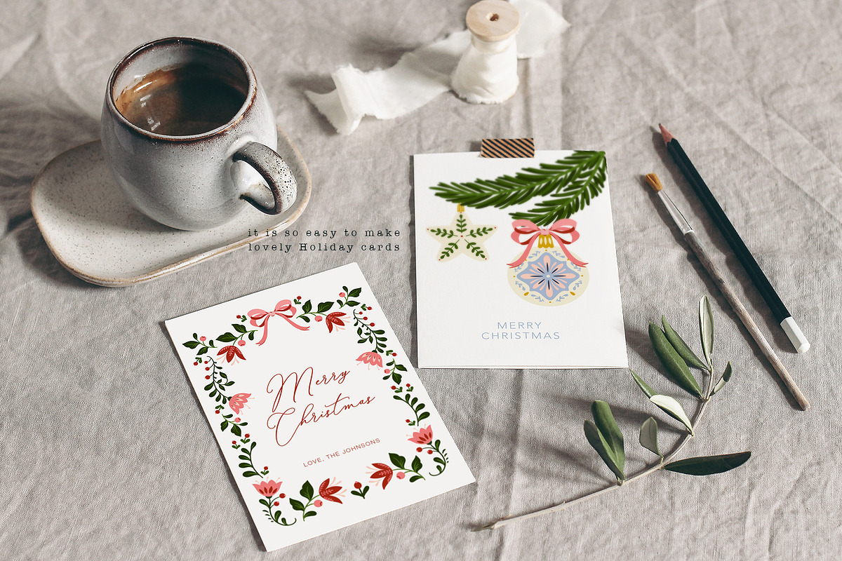 Christmas Folk Art Ornaments & More, a Seasonal Illustration by Inna Moreva (Photo 14 of 16)