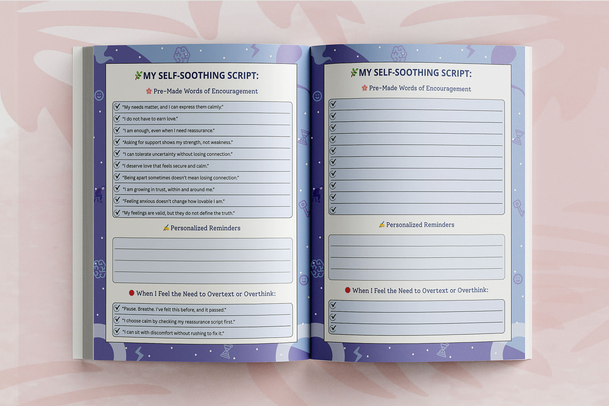 Anxious Attachment Workbook, a Design Template by Book2bees (Photo 4 of 4)