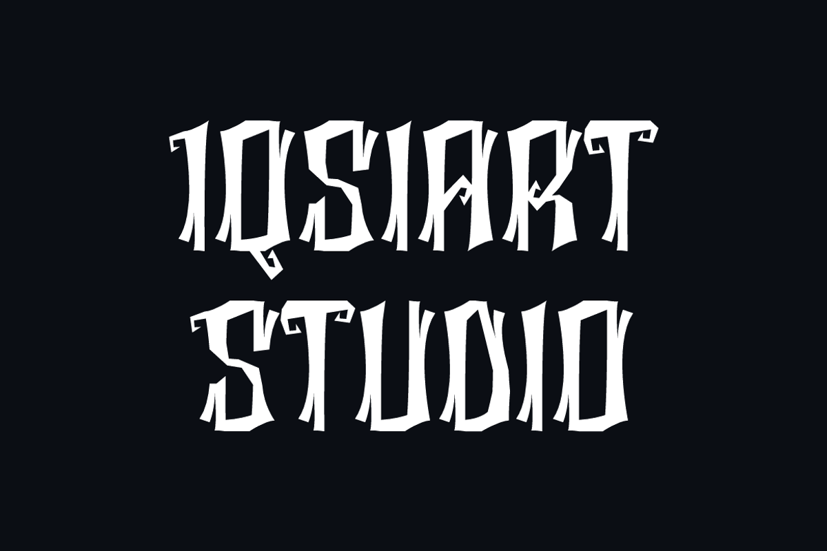 Rickwo Spooky - Halloween Font, a Blackletter Font by Iqsiart Studio (Photo 5 of 8)