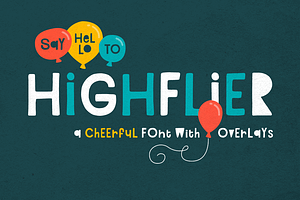 Highflier Font, a Font by Denise Chandler