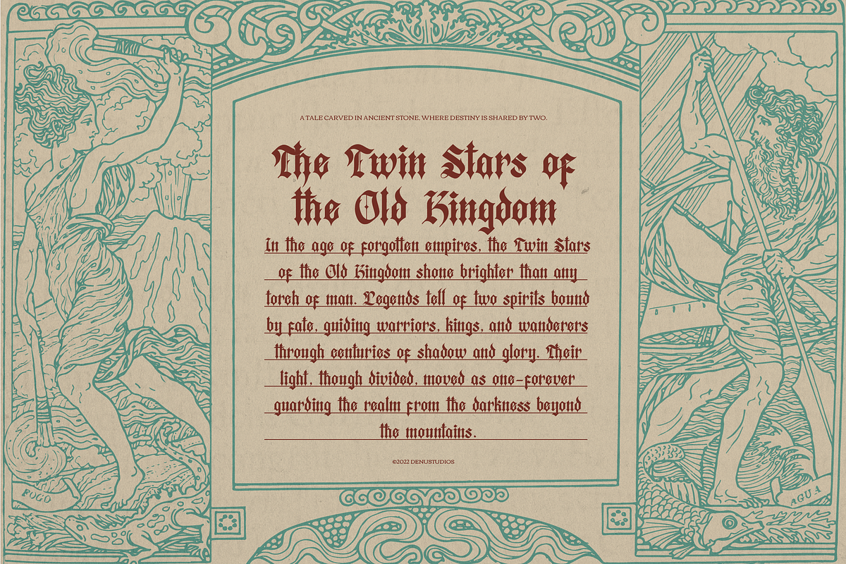 Zussel | Blackletter Typeface, a Blackletter Font by Denustudios (Photo 4 of 12)