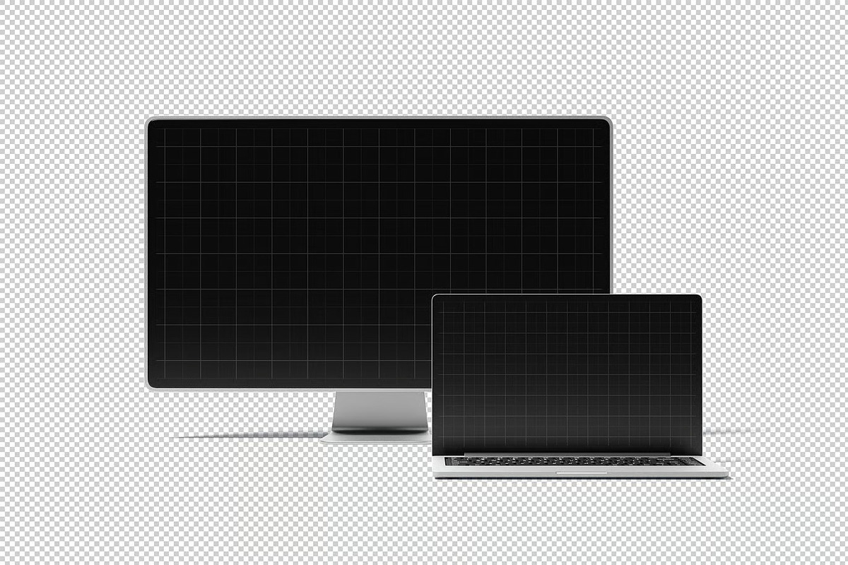 Laptop & Monitor Mockup, a Device Mockup by zpackcreative (Photo 2 of 4)