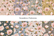 Watercolor Rose Floral Elements, a Decorative Illustration by Damian Roh (Thumbnail 11 of 13)