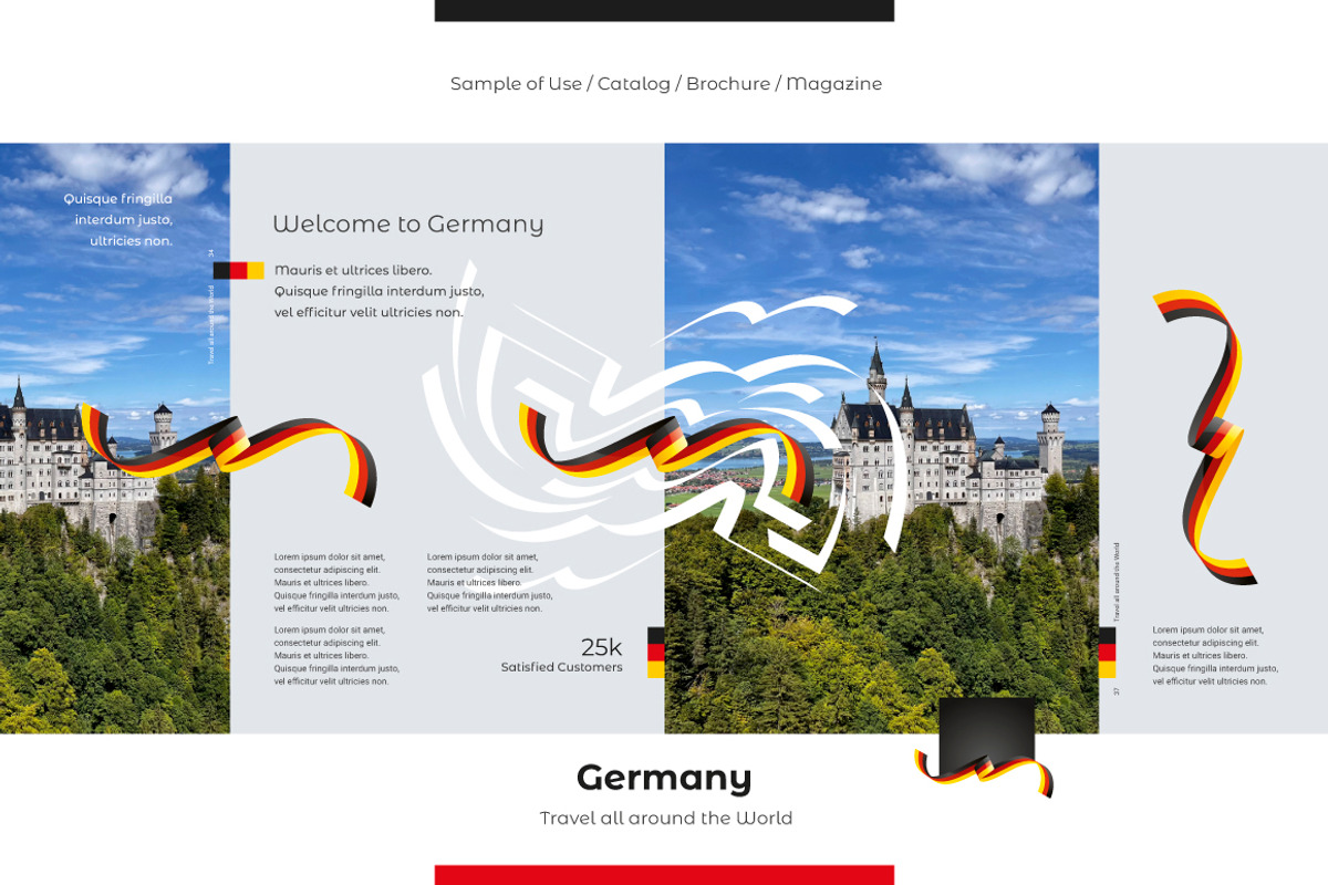 Germany flag ribbon vector, a Templates & Theme by Simbos (Photo 4 of 9)