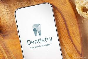 Smart Tooth Logo – Polygon Style, a Branding & Logo Template by Elibee