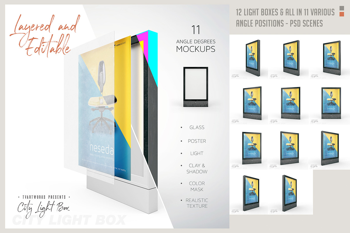 Light Board - 123 Mockups & 6 Scenes, a Mockup by TVartworks (Photo 5 of 27)