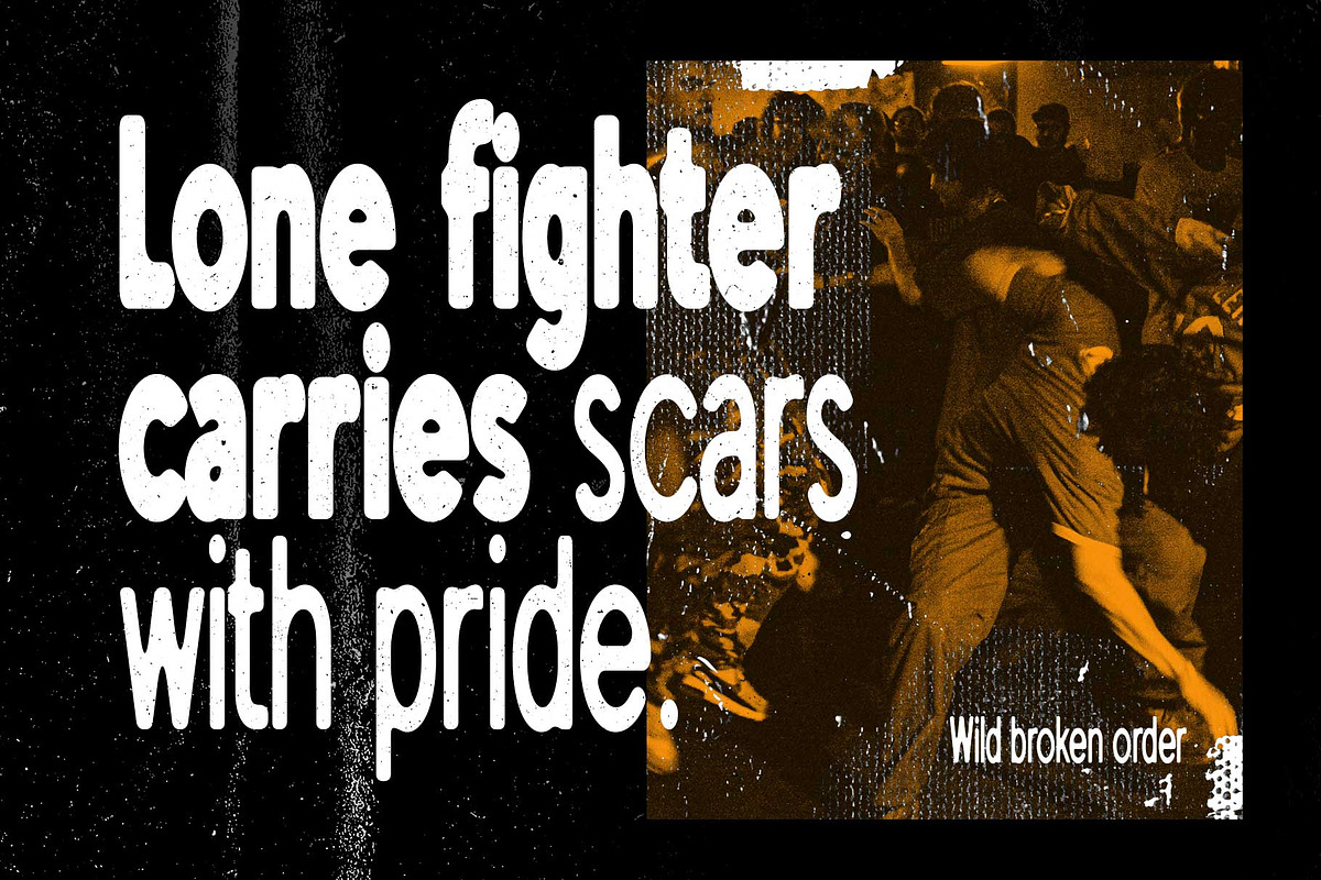 Under Trained- Urban Style, a Sans Serif Font by Arterfak Project (Photo 5 of 12)
