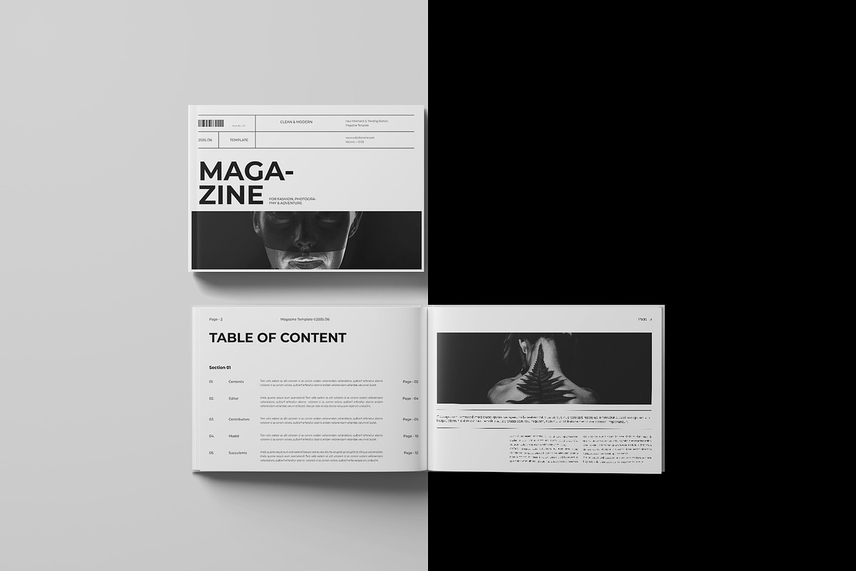 Magazine Template Landscape, a Magazine Template by DesignCrest (Photo 6 of 14)