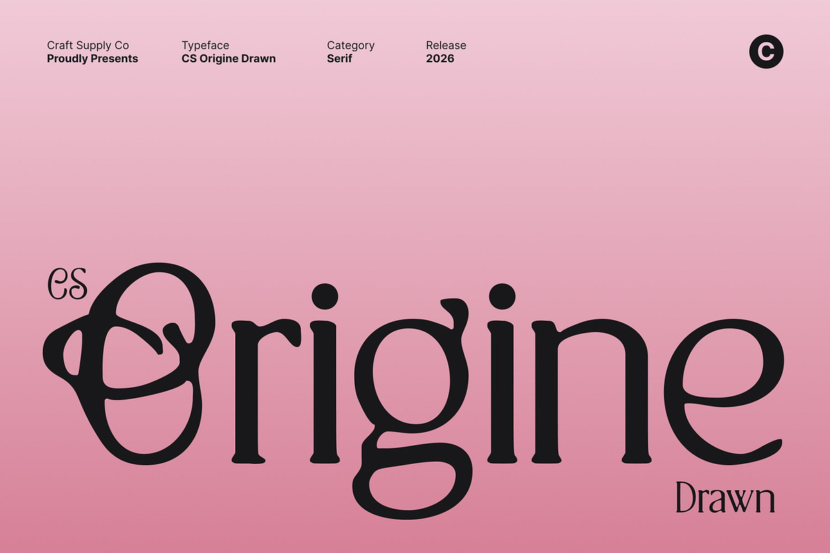 CS Origine Drawn, a Serif Font by Craft Supply Co. (Photo 1 of 8)