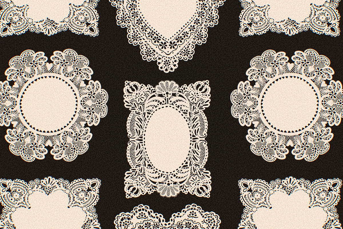 Lace Bows and frames, a Decorative Illustration by Twisted Tail (Photo 4 of 10)