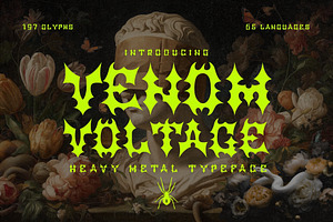 Venom Voltage - Heavy Metal Typeface