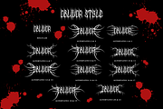 Oblivor - Death Metal Font, a Blackletter Font by PutraCetol Studio (Thumbnail 9 of 11)