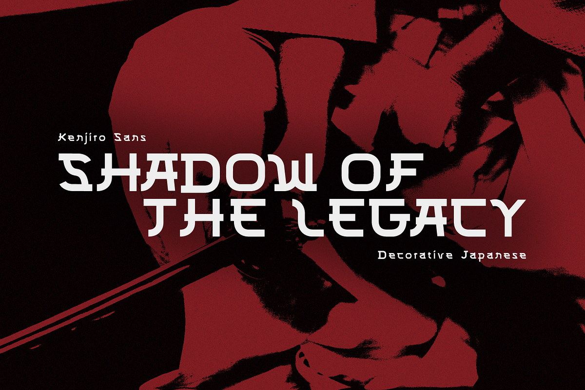 CF Kenjiro - Japanese Decorative, a Sans Serif Font by Indotype Foundry (Photo 8 of 10)