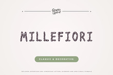 Millefiori Decorative Font