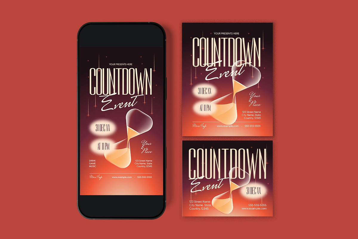 Countdown Event Flyer, a Flyer Template by graphicook (Photo 3 of 3)