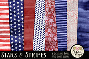 Watercolor Stars & Stripes Textures, a Texture Graphic by Clikchic Designs (Thumbnail 1 of 5)
