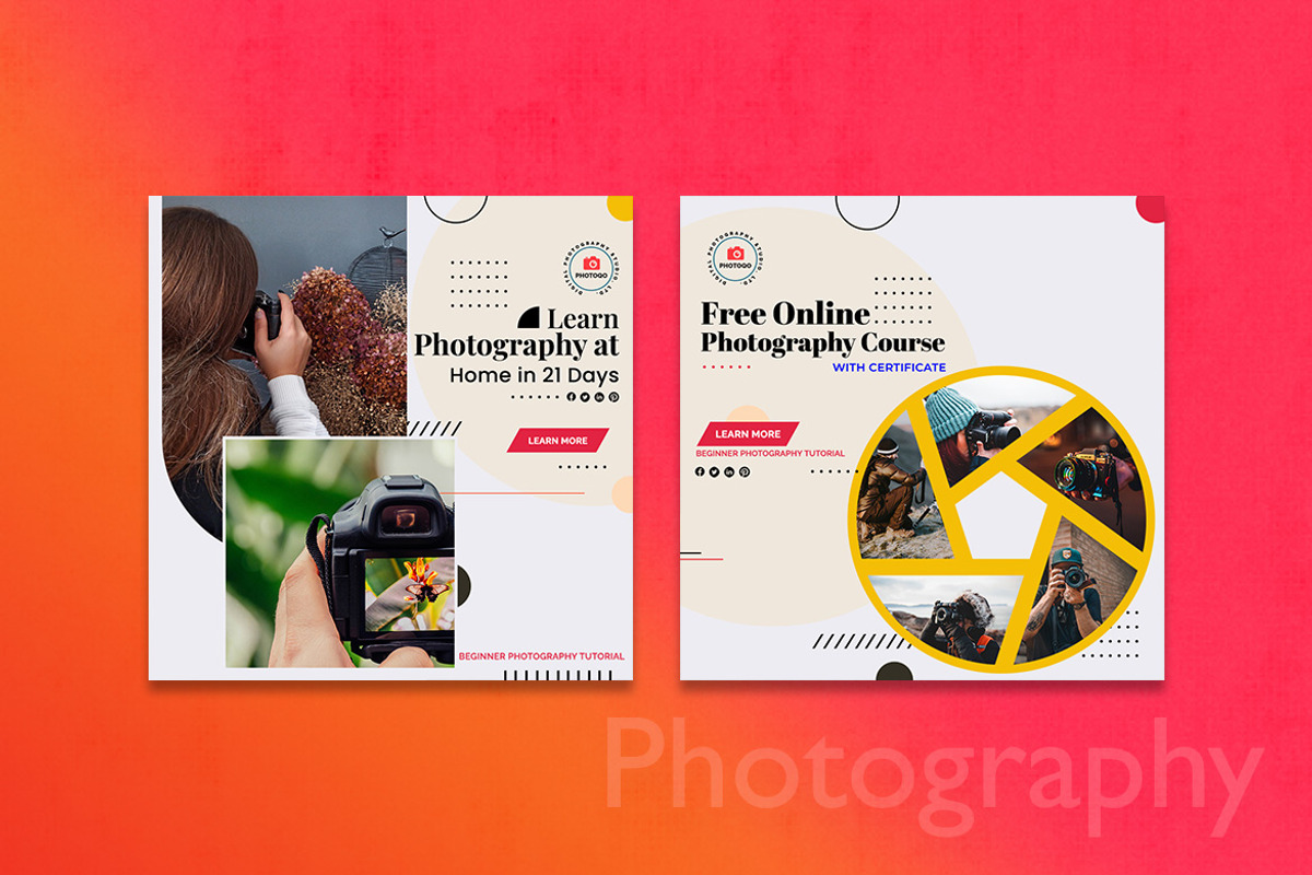 Photography Social Media Posts, a Social Media Template by 3djagan (Photo 4 of 7)