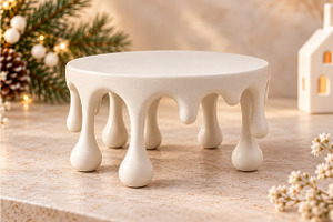 Dripping Snow Table 3D STL, a Furniture 3D Model by Layerology