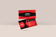 Geometric Red and Black, a Business Card Template by Vitoria's Collection (Thumbnail 2 of 4)