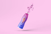 Bottle with Splash Mockup - 7 Views, a Packaging Mockup by Illusiongraphic (Thumbnail 8 of 25)