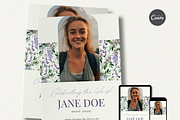 Funeral Program Template Set I Canva, an Invitation Template by The Social Stuff (Thumbnail 2 of 10)