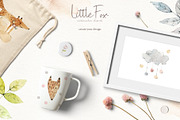 Little Fox Collection, an Animal Illustration by svetsum (Thumbnail 5 of 9)