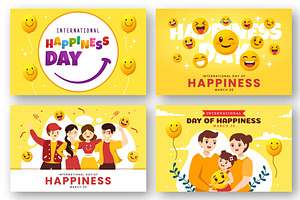 15 World Happiness Day Illustration