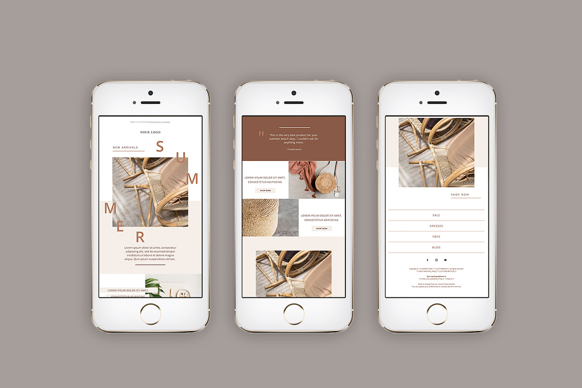Summer Vibes Email Template, an Email Template by Edit & Go Templates (Photo 2 of 5)