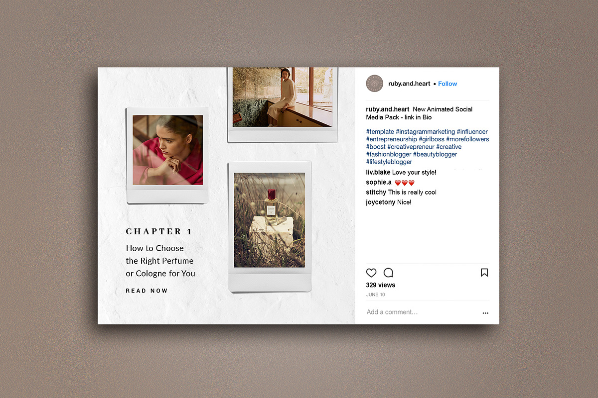 Animated Instant Photograph Pack, a Social Media Template by Ruby&Heart Studio (Photo 4 of 7)