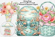 Whimsical Summer Clipart Bundle, an Illustration by GatewayDesign (Thumbnail 2 of 3)