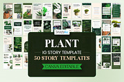Editable Plant Canva Story Template, a Social Media Template by Snapybiz (Thumbnail 1 of 11)