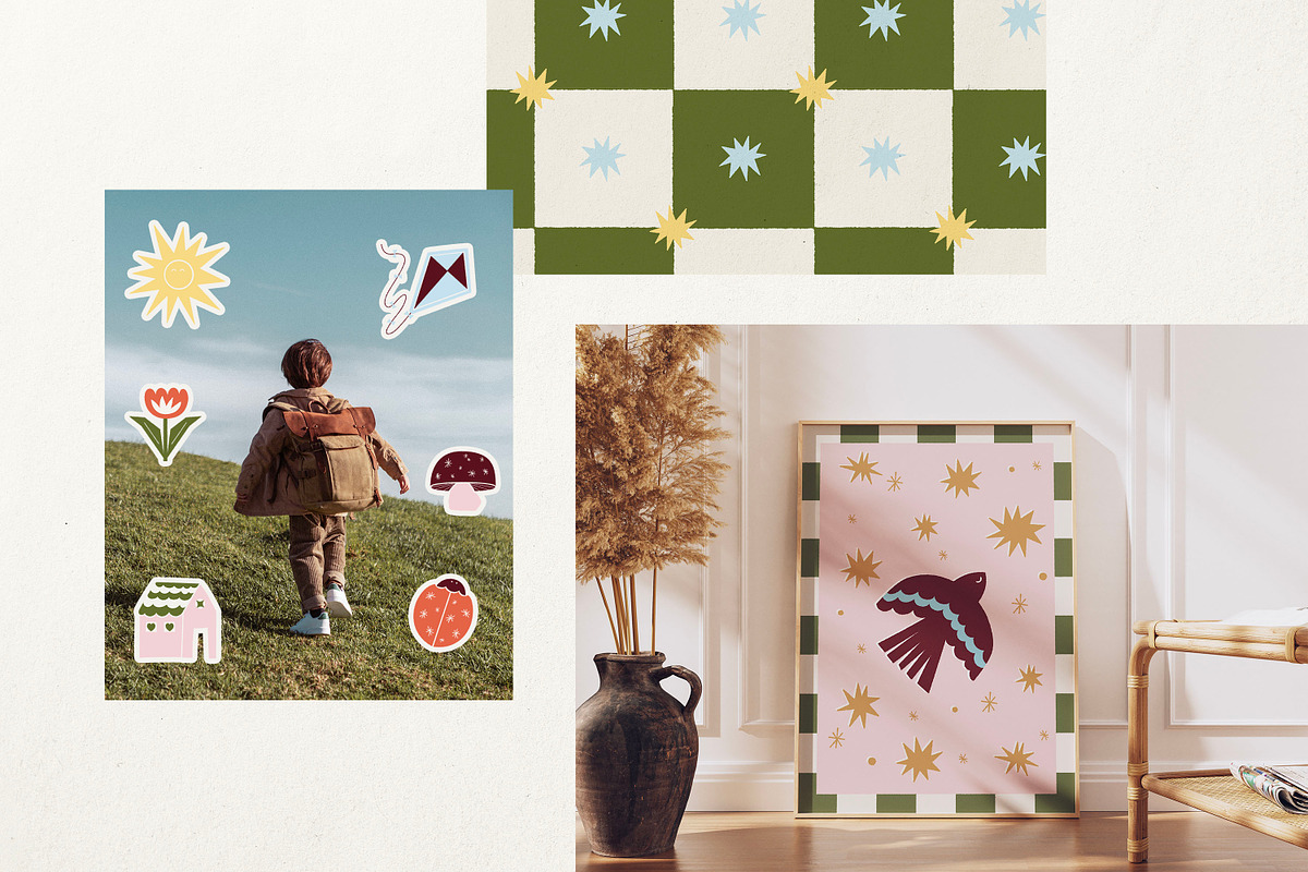 Folk Style Vector Illustrations, a Decorative Illustration by Camille Natton (Photo 10 of 10)
