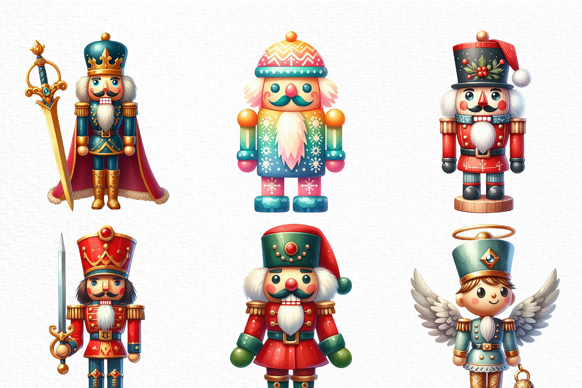 Christmas Nutcracker Clipart, an Illustration by Craft Nest (Photo 5 of 6)