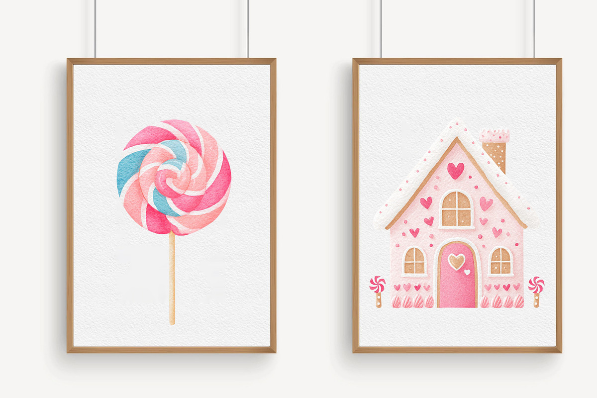 Pastel Christmas Clipart Bundle, an Illustration by Libby Wishes (Photo 2 of 6)
