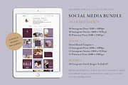 Canva Social Media Bundle Harmonious, a Social Media Template by Her Creative Studio (Thumbnail 3 of 9)