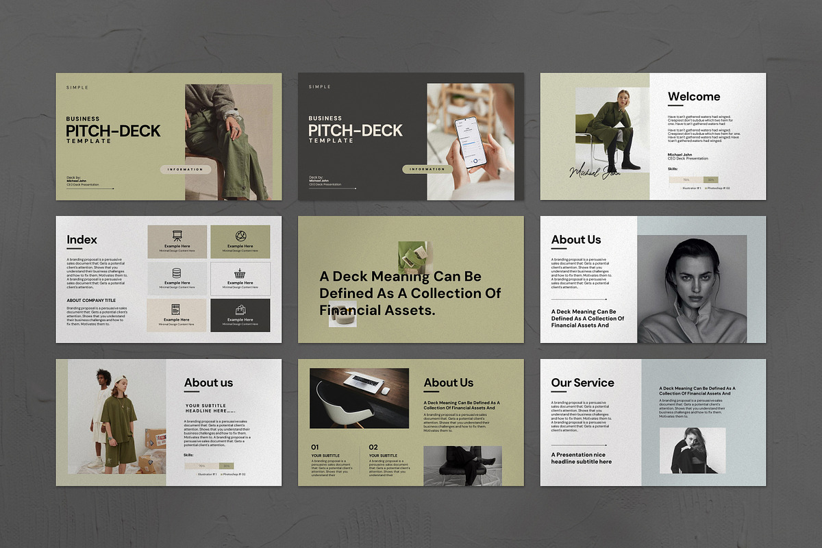 Pitch Deck Presentation Template preview 4
