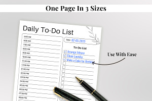 Daily To Do List Printable PDF