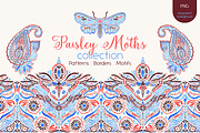 Paisley Moths collection, a Pattern Graphic by Mona Ahmed (Thumbnail 1 of 11)