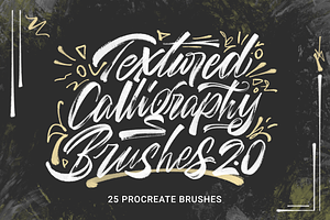 Textured Calligraphy Brushes 2.0