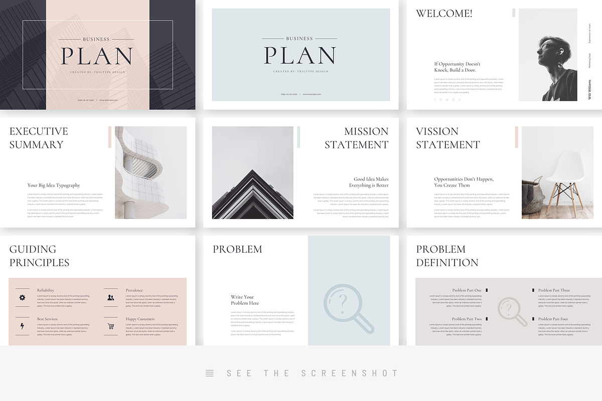 Business Plan Minimal Keynote, a Presentation Template by TemplatesForest (Photo 3 of 10)