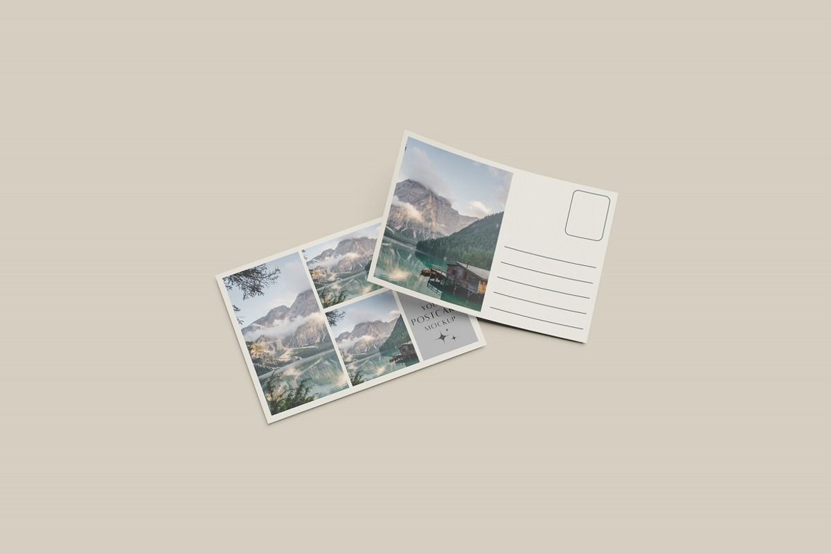Postcard Mockup, an Advertising Mockup by YurnalisPerix (Photo 2 of 5)
