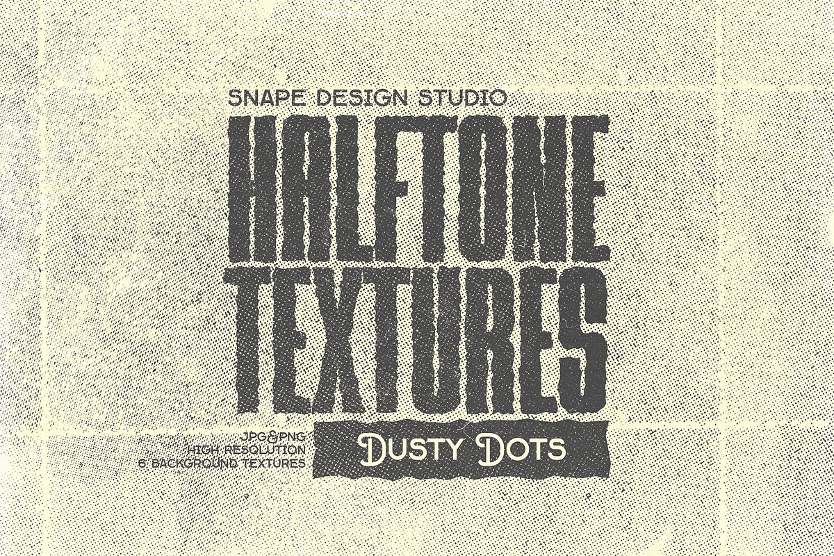 Halftone Textures - Dusty Dots, a Texture Graphic by Snape Design Studio (Photo 1 of 4)