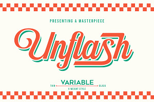 Unflash Script - Font Family