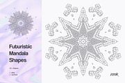 Futuristic Mandala Vector Shapes, a Graphic by dvtchk (Thumbnail 1 of 7)