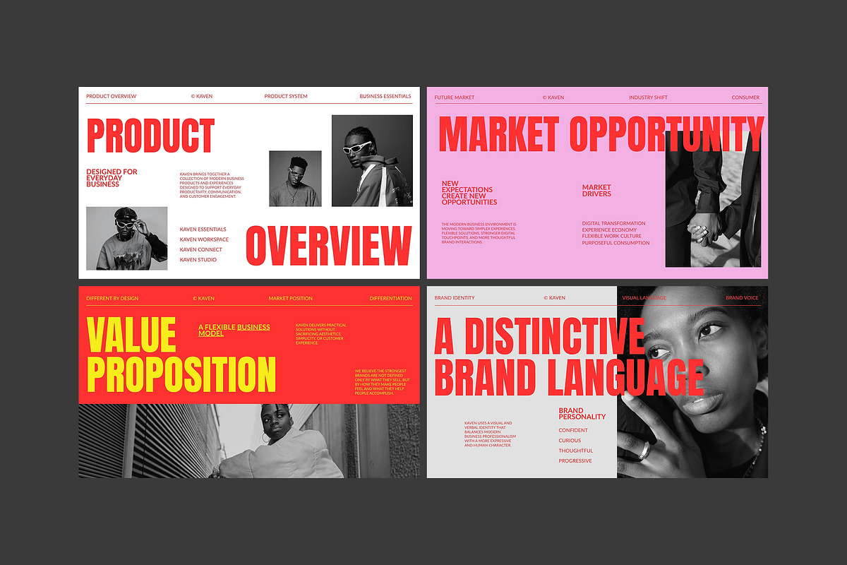 Kaven - Brand Portfolio PPT, a Presentation Template by adoestudio (Photo 2 of 8)
