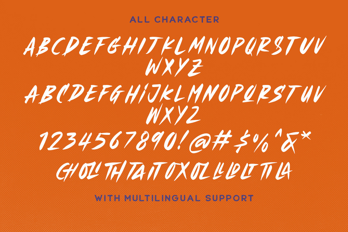 Strange Piece, a Font by Letterhend Studio (Photo 8 of 9)