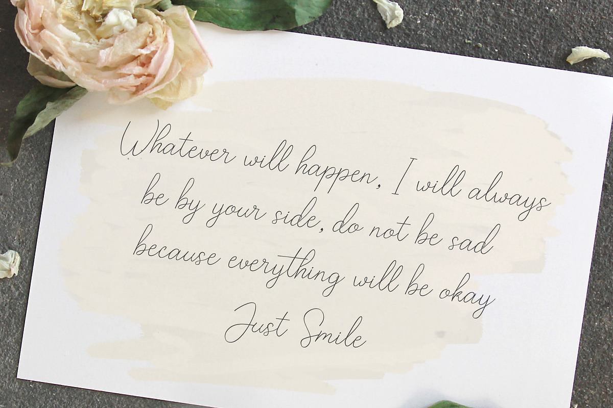 Callina Handwriting Font preview 6