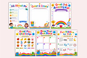 Amazing Kids Activity Book, a Stationery Template by Shumaya (Thumbnail 3 of 5)