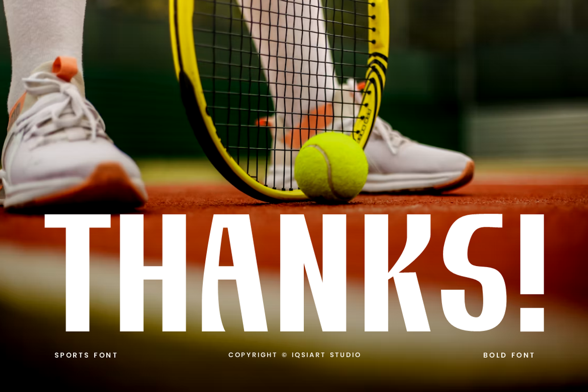 Watokeh - Sports Font, a Sans Serif Font by Iqsiart Studio (Photo 8 of 8)